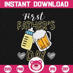 father and baby svg, my first father's svg, matching shirt for dad and son, our first father's day svg, new father, fath
