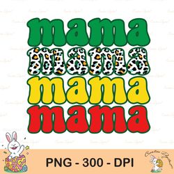 juneteenth mama png sublimation black history momlife retro leopard mama mini dope black mama mothers day design digital