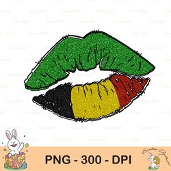 juneteenth lips png sublimation kissing lips juneteenth flag african american black afro girl history month png design d