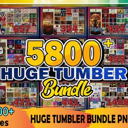 5800 huge tumbler bundle, tumbler png, tumbler template