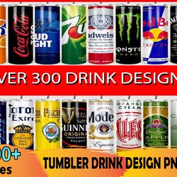 300 drink tumbler bundle png, beer brand png, softdrink tumbler