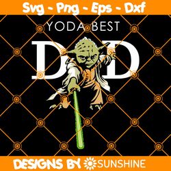 Yoda Best Dad Svg, Best Dad Svg, Fathers Day Svg, Grandpa Svg, Gift For Dad Svg, File For Cricut