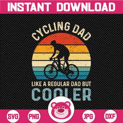 Cycling Dad Png, Funny Vintage Cyclist Father's Day Png, Bicycle Bike Rider Png