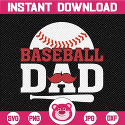 Baseball Dad SVG Files | Baseball Dad Cut Files | Baseball Dad Vector Files | Baseball Vector | Baseball Clip Art