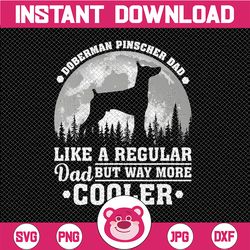doberman pinscher png, retro dog funny doberman pinscher png, dad father's day png
