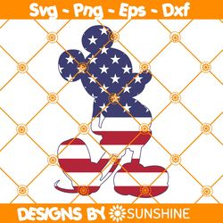 Mickey Mouse American Flag Svg, Freedom Svg, 4th of july svg, Independence day svg, Fourth of July svg, Disney svg
