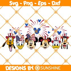 Disney 4th of July Svg, 4th of july svg, Independence day svg, Fourth of July svg, Disney svg, File For Cricut Svg