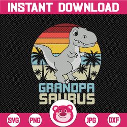 Dinosaur Grandpa Of The Birthday Boy SVG , Dinosaur SVG, T-Rex Png, Dinosaur Shirt Design, Sublimation