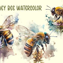 honey bee watercolor png files, animal png, animal lover png