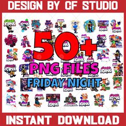 50 friday night funkin bundle png, friday night funkin, friday night funkin png, friday night print files