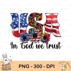 in god we trust american png, usa leopard sunflower, american flag png, sunflower png, usa patriotic heart, 4th july, su