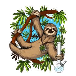 cannabis sloth svg, trending svg, sloth svg, svg clipart, silhouette svg, cricut svg files
