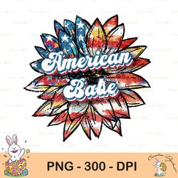 american babe png, 4th of july sublimations design, american sunflower png, design sublimation ndependence day png, retr