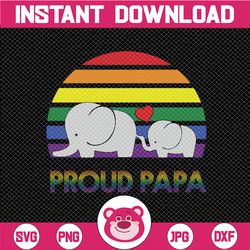 Pround Papa Png, Proud Ally LGBTQ Pride Month Png, Support LGBT Png