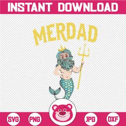 merdad svg, mermaid birthday party, mermaid matching svg, poseidon svg
