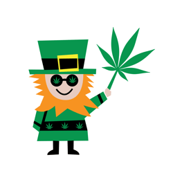 st patrick cannabis svg, st patricks day svg, cannabis svg, cannabis clipart, silhouette svg, cricut svg files