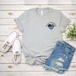 back the blue t-shirt 3