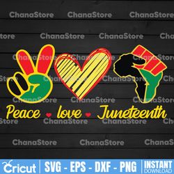 peace love juneteenth svg, black freedom 1865 svg, black lives matter svg, juneteenth t svg, juneteenth gift svg