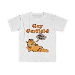 funny parody tshirt - gay garfield meme tee - gift shirt