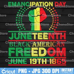 emancipation day juneteenth black american freedom june 19th 1865 png instant download, juneteenth png