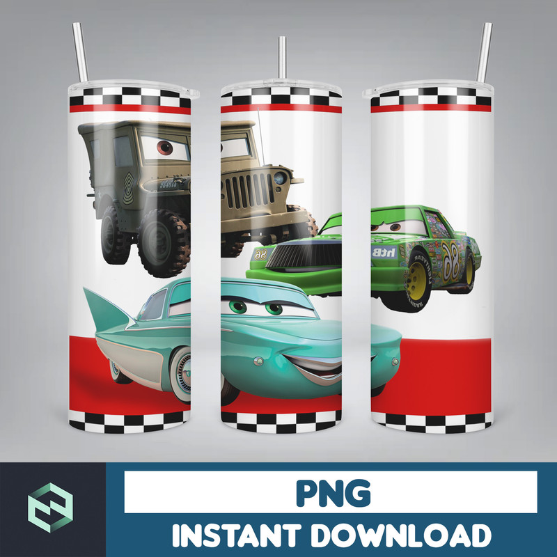 Cars tumbler design, 20 oz skinny tumbler design, sublimation image, tumbler wrap, Cars cup, Cars sublimation, tumbler design, 20oz (12).jpg