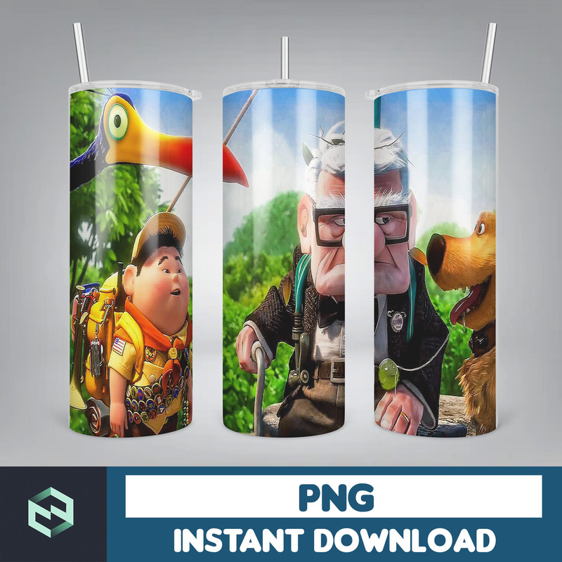Disney Up Tumbler, 20 oz Up Cartoon tumbler png, Up Cartoon Tumbler wrap , PNG Instant Download , 20oz Skinny Tumbler designs, Up Cartoon, Seamless Tumbler PNG