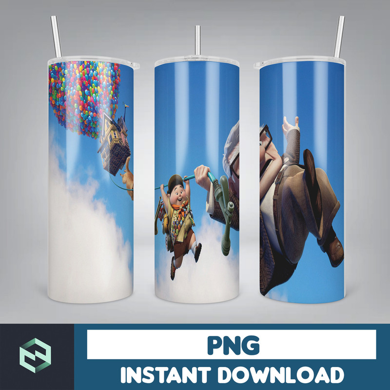 Disney Up Tumbler, 20 oz Up Cartoon tumbler png, Up Cartoon Tumbler wrap , PNG Instant Download , 20oz Skinny Tumbler designs, Up Cartoon, Seamless Tumbler PNG
