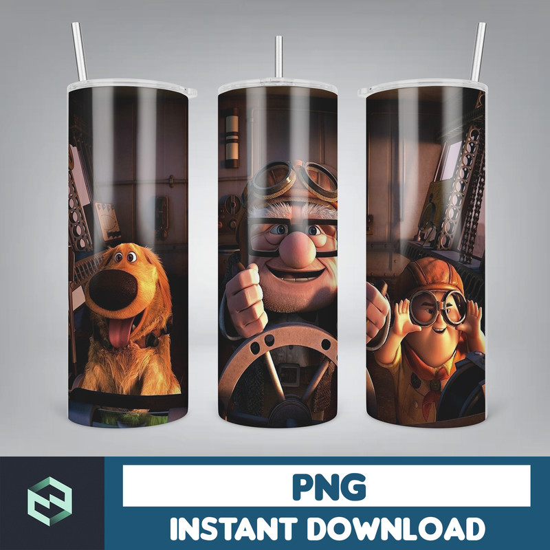 Disney Up Tumbler, 20 oz Up Cartoon tumbler png, Up Cartoon Tumbler wrap , PNG Instant Download , 20oz Skinny Tumbler designs, Up Cartoon, Seamless Tumbler PNG