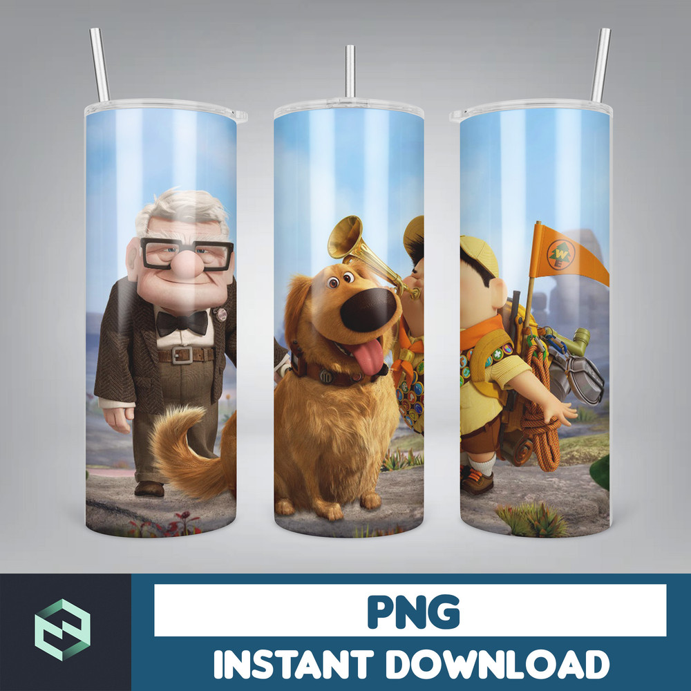 Disney Up Tumbler, 20 oz Up Cartoon tumbler png, Up Cartoon Tumbler wrap , PNG Instant Download , 20oz Skinny Tumbler designs, Up Cartoon, Seamless Tumbler PNG