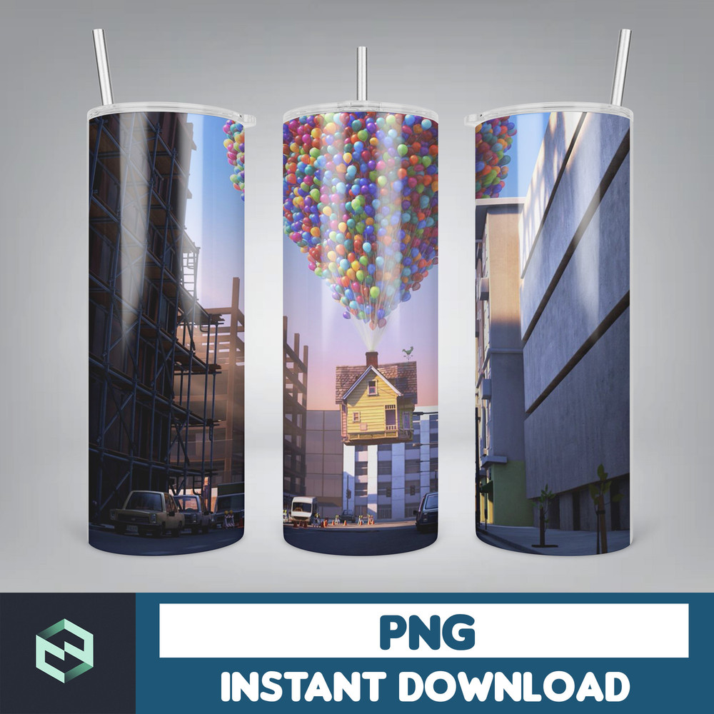 Disney Up Tumbler, 20 oz Up Cartoon tumbler png, Up Cartoon Tumbler wrap , PNG Instant Download , 20oz Skinny Tumbler designs, Up Cartoon, Seamless Tumbler PNG