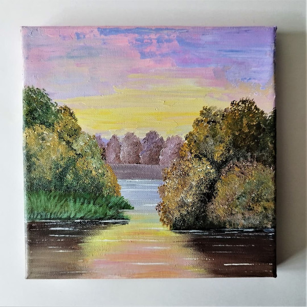 Scenery-acrylic-painting-sunset-on-the-lake-art-wall-decor.jpg