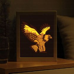 eagle flag shadow box, eagle american flag paper cut template , shadowbox card cricut, digital svg file