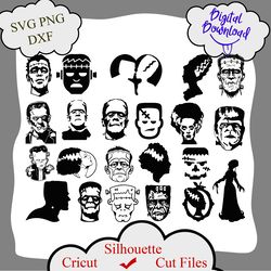 bride of frankenstein svg, frankenstein svg, horror movie svg, classic monsters svg, monster svg files, monster svg bund