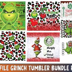 6 file grinch tumbler 20oz png , grinch svg,cutting image, cricut , file cut , digital download