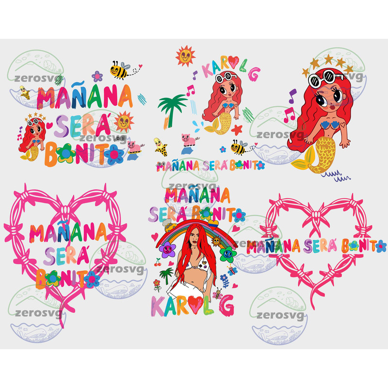 6 file Karol G svg, Mañana Será Bonito svg 2.jpg