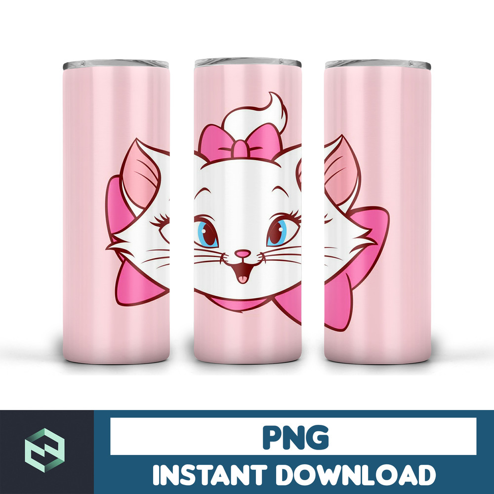 Cat Marie seamless, Cat Marie Pattern, 20 OZ Tumbler Sublimation Design, download template with dog, Cat Marie Tumbler YOU PRINT (20).jpg