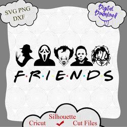 friends halloween svg, horror movie killers, friends horror svg, michael myers svg, horror movies , horror halloween svg