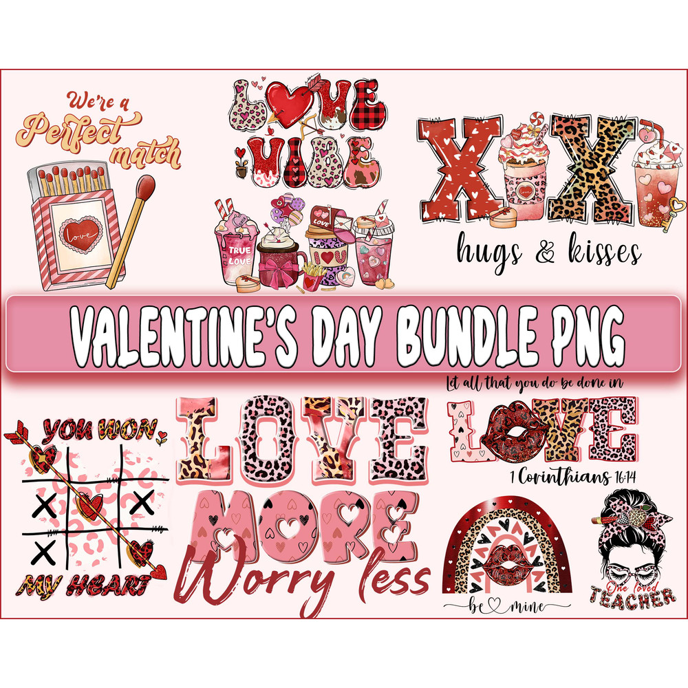 Valentine's day bundle PNG ,Messy , Raibow ,Skeleton ,coffee valentine's day PNG, Valentines Day Sublimation ,Love  , Heart valentine's day sublimation.jpg