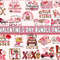 Valentine's day bundle PNG ,14-3 Day PNG, Valentines Day Sublimation , XoXo , Love , Lips , Heart valentine's day sublimation, Digital Download, Instant Downlo