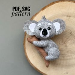 DIY Koala ornaments pattern Australian animals    patterns felt PDF
