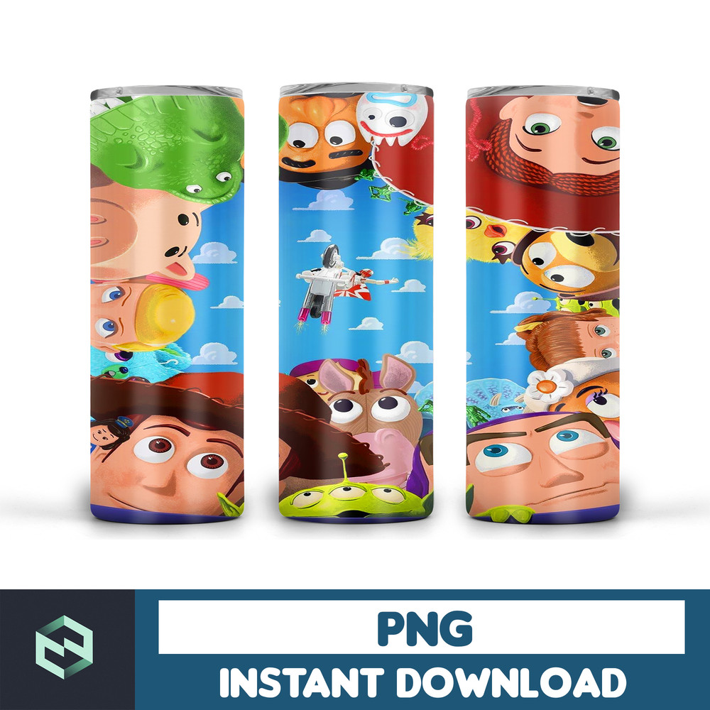 Toy Story Tumbler Wrap, Cartoon Skinny Tumbler 20oz Wrap, 20 oz skinny tumbler design, sublimation design, tumbler wrap, tumbler design wrap (2).jpg