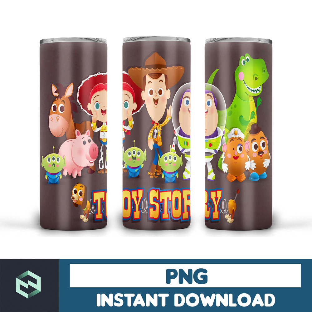 Toy Story Tumbler Wrap, Cartoon Skinny Tumbler 20oz Wrap, 20 oz skinny tumbler design, sublimation design, tumbler wrap, tumbler design wrap (6).jpg