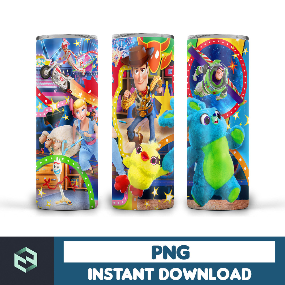 Toy Story Tumbler Wrap, Cartoon Skinny Tumbler 20oz Wrap, 20 oz skinny tumbler design, sublimation design, tumbler wrap, tumbler design wrap (9).jpg