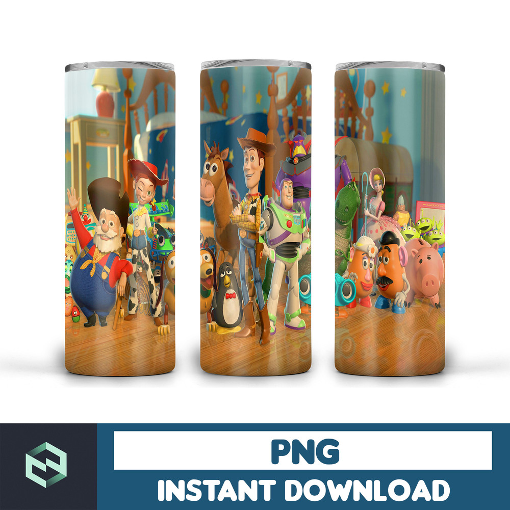 Toy Story Tumbler Wrap, Cartoon Skinny Tumbler 20oz Wrap, 20 oz skinny tumbler design, sublimation design, tumbler wrap, tumbler design wrap (11).jpg
