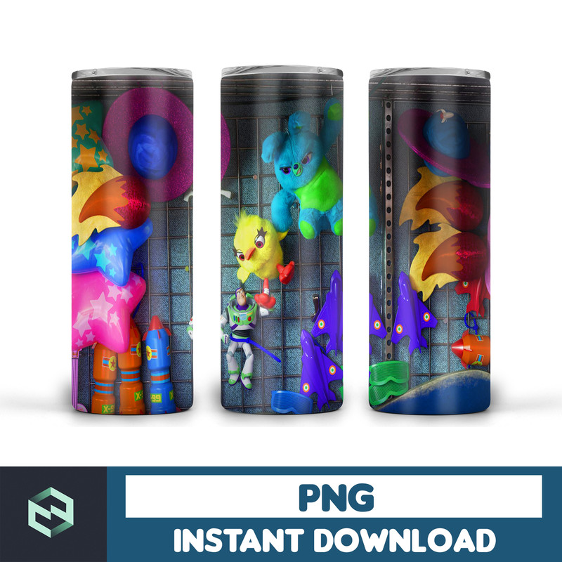 Toy Story Tumbler Wrap, Cartoon Skinny Tumbler 20oz Wrap, 20 oz skinny tumbler design, sublimation design, tumbler wrap, tumbler design wrap (16).jpg