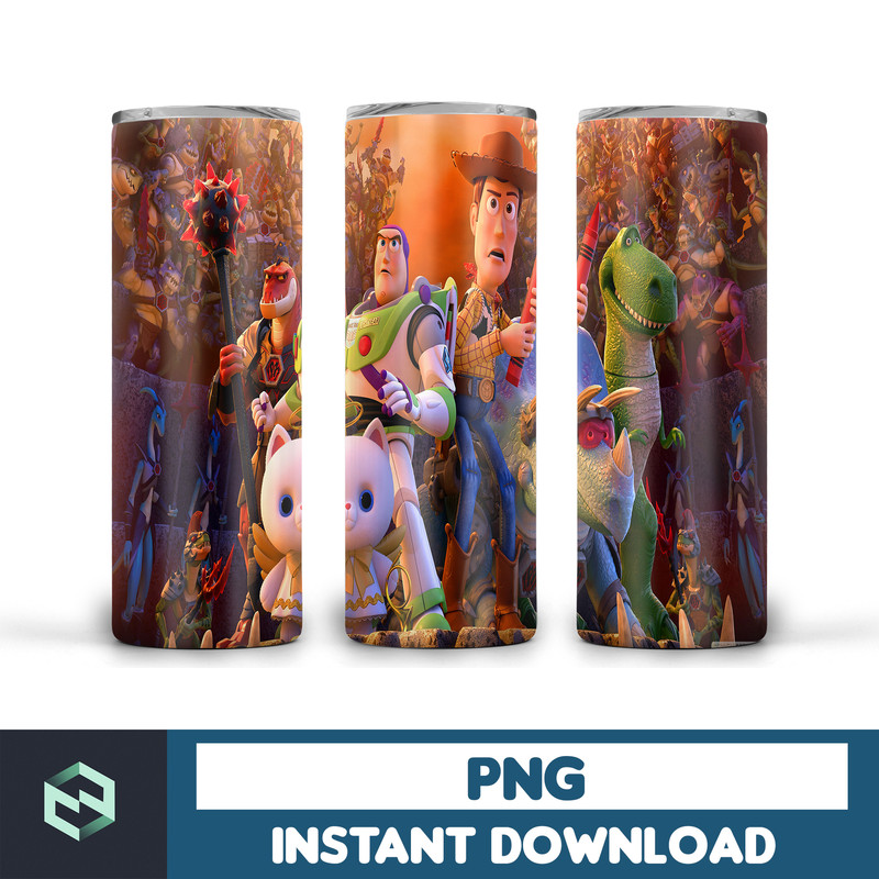 Toy Story Tumbler Wrap, Cartoon Skinny Tumbler 20oz Wrap, 20 oz skinny tumbler design, sublimation design, tumbler wrap, tumbler design wrap (17).jpg