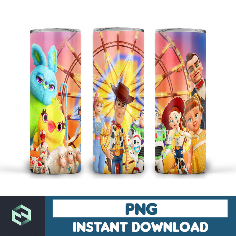 Toy Story Tumbler Wrap, Cartoon Skinny Tumbler 20oz Wrap, 20 oz skinny tumbler design, sublimation design, tumbler wrap, tumbler design wrap (20).jpg