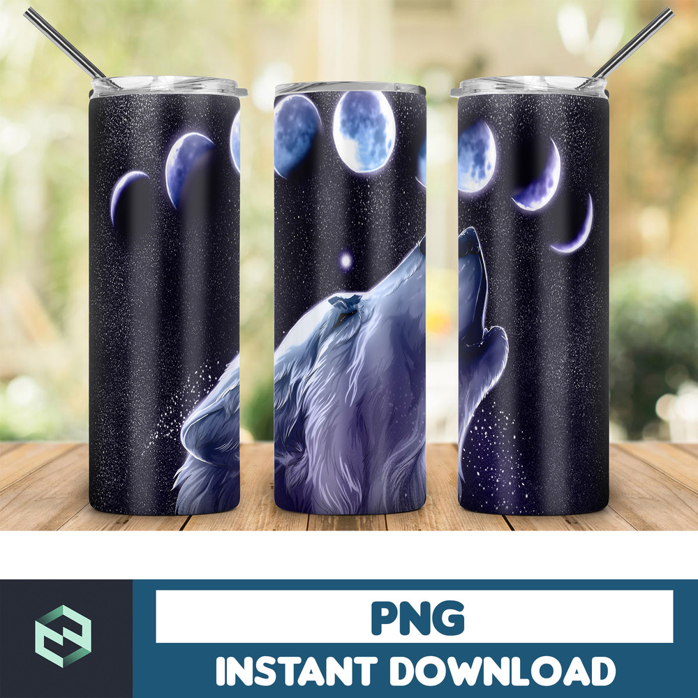 Wolf Tumbler, 20oz Skinny Tumbler, Sublimation Designs for StraightTapered Tumbler, PNG File, Digital Download, Wolf Tumbler 20oz, Wolf (2).jpg