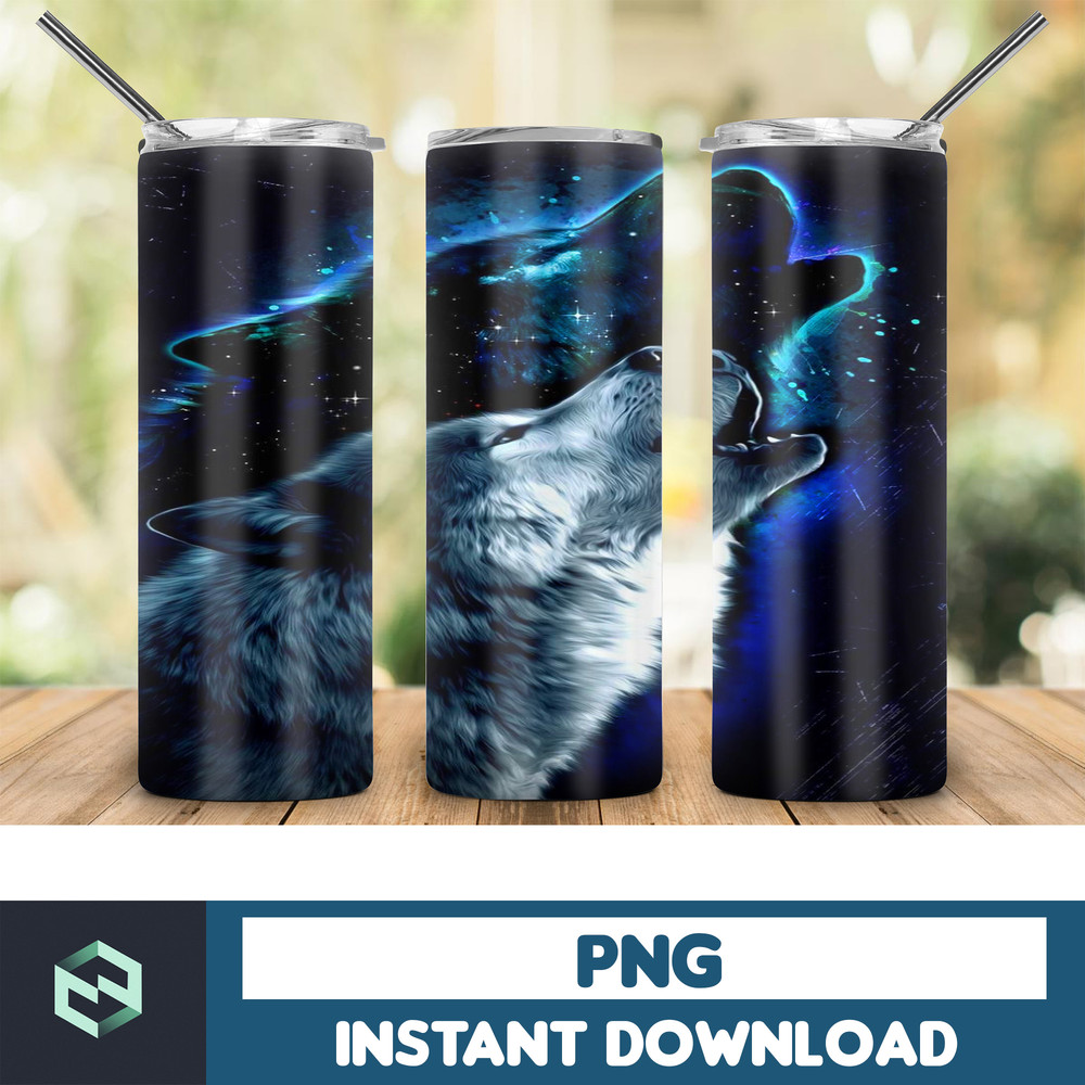 Wolf Tumbler, 20oz Skinny Tumbler, Sublimation Designs for StraightTapered Tumbler, PNG File, Digital Download, Wolf Tumbler 20oz, Wolf (12).jpg