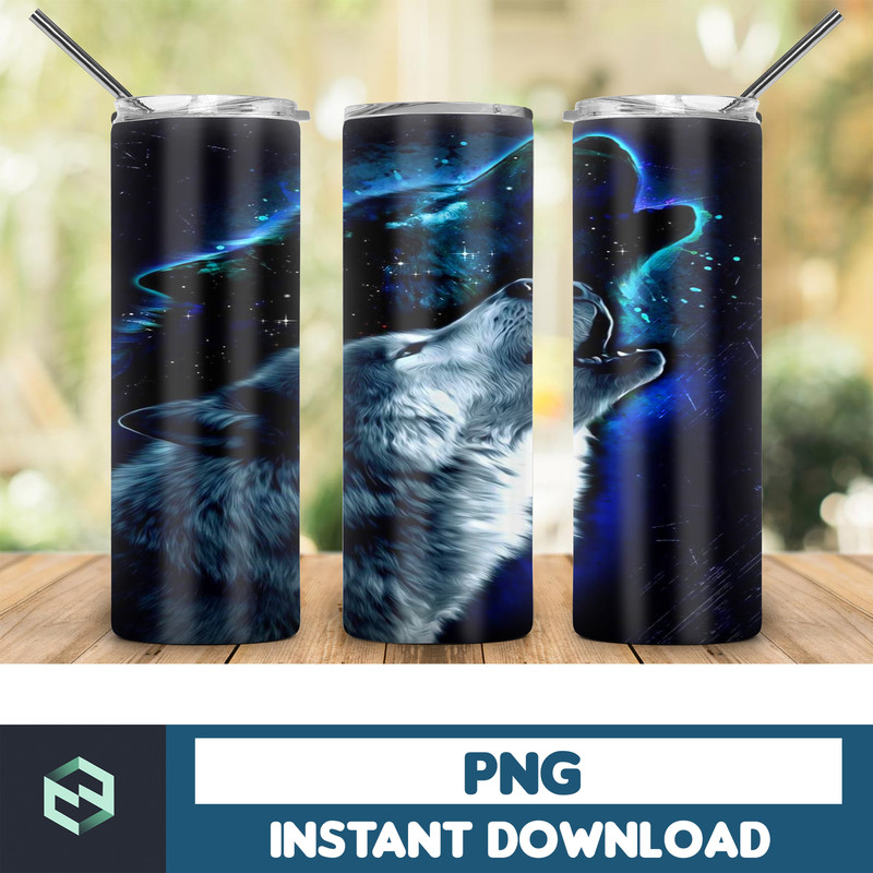 Wolf Tumbler, 20oz Skinny Tumbler, Sublimation Designs for StraightTapered Tumbler, PNG File, Digital Download, Wolf Tumbler 20oz, Wolf (12).jpg